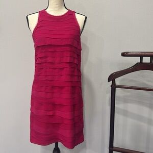Nicole Miller | Dresses | Nicole Miller Navy And Red Checkered Puff Sleeve  Dress | Poshmark